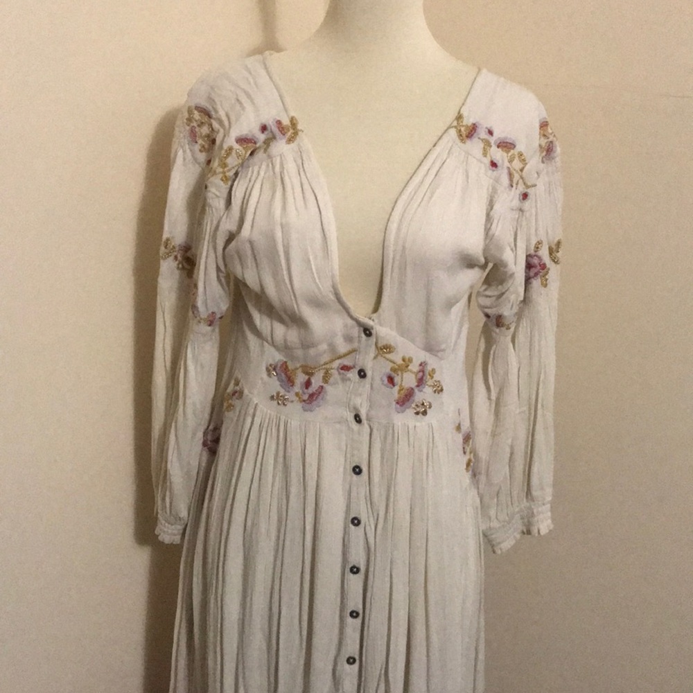 Free People Cream Dress XS